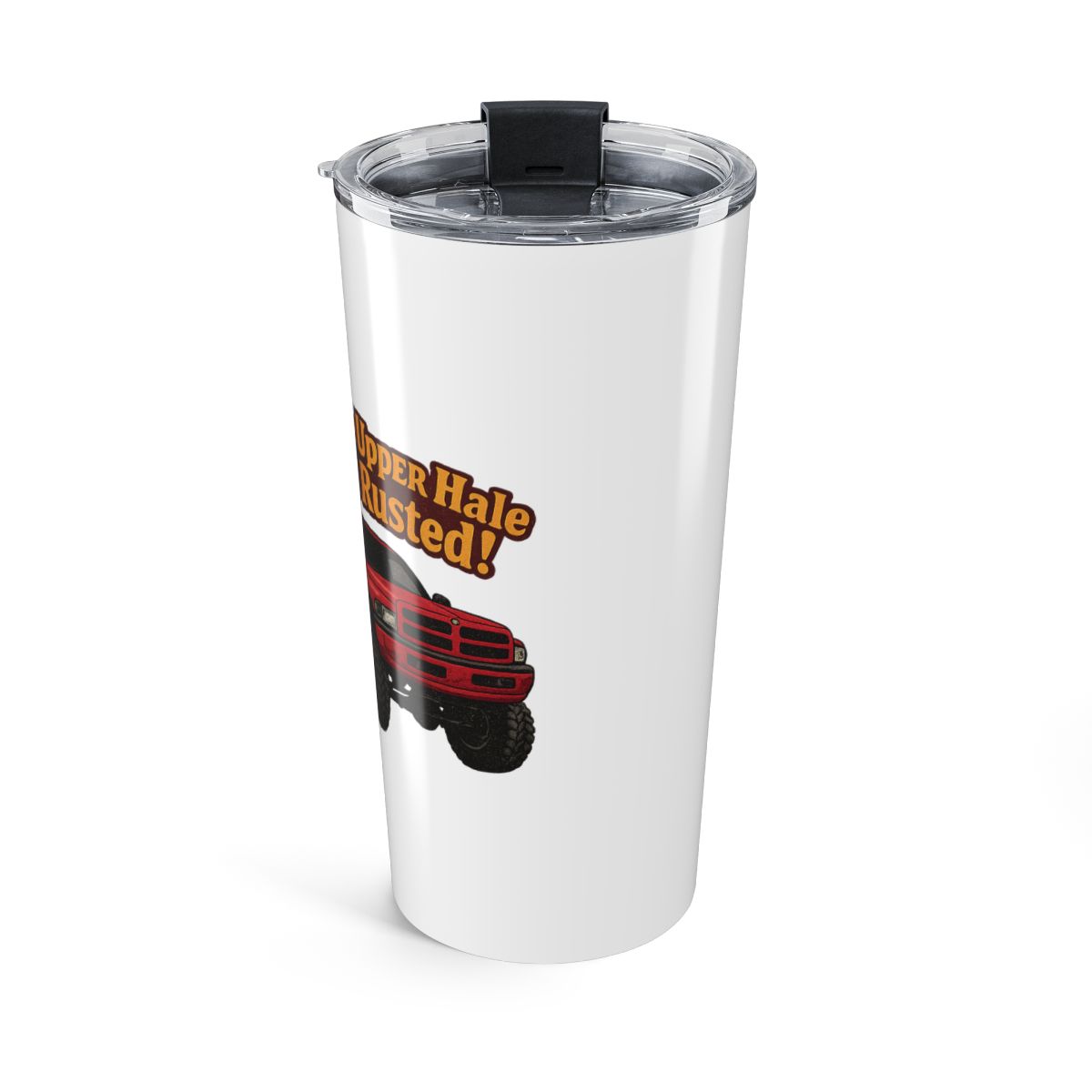 WhistlinDiesel Rusty Dodge Travel Mug - alternate angle 2, merchandise