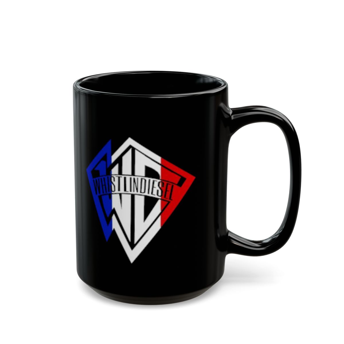 WhistlinDiesel Black Mug - alternate angle 5, merchandise